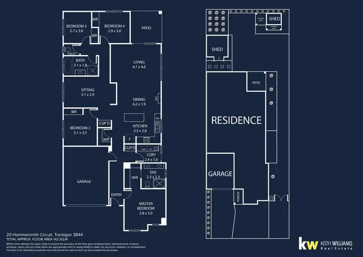 Floorplan of Homely house listing, 20 Hammersmith Circuit, Traralgon VIC 3844