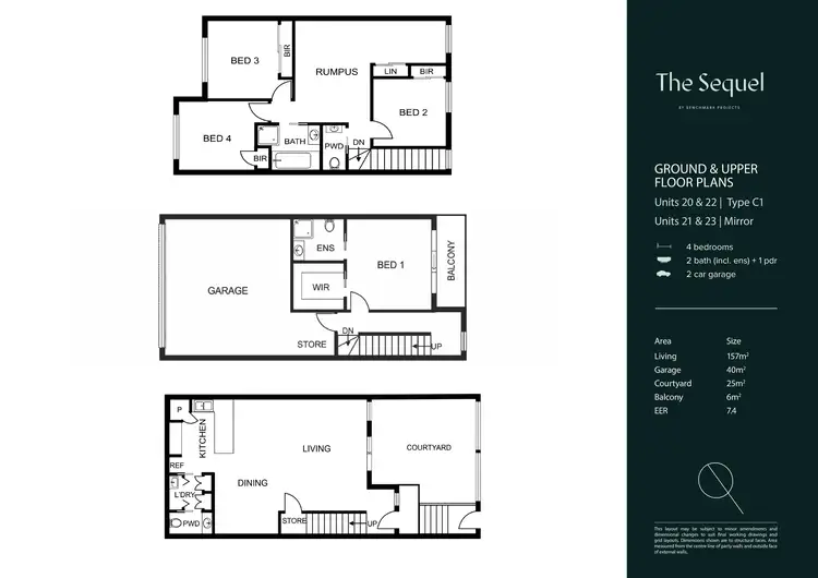 Floorplan of Homely townhouse listing, 22/119 McMichael Terrace, Denman Prospect ACT 2611