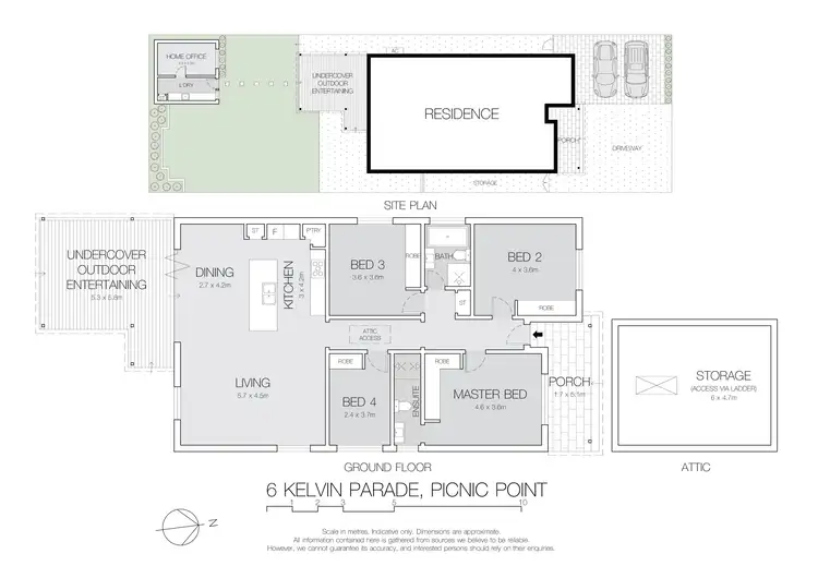 Floorplan of Homely house listing, 6 Kelvin Parade, Picnic Point NSW 2213
