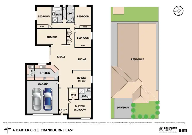 Floorplan of Homely house listing, 6 Barter Crescent, Cranbourne East VIC 3977