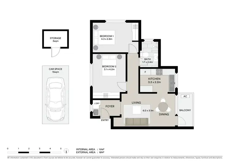Floorplan of Homely apartment listing, 3/79 Woolwich Road, Hunters Hill NSW 2110