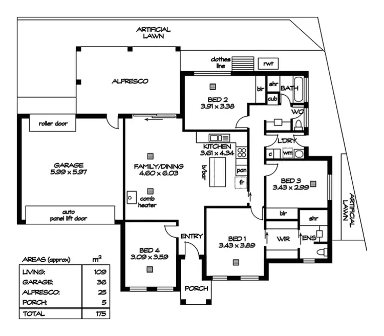 Floorplan of Homely house listing, 1B Tarpena Avenue, Windsor Gardens SA 5087