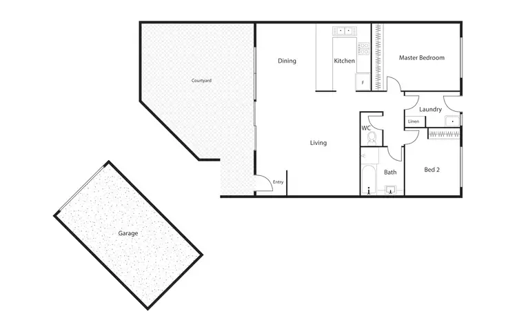 Floorplan of Homely townhouse listing, 27/6 Kemsley Place, Pearce ACT 2607