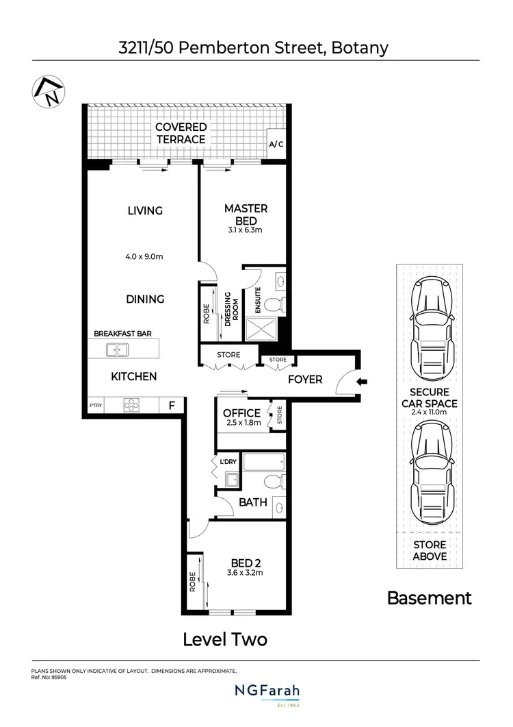 Floorplan of Homely apartment listing, 3211/50 Pemberton Street, Botany NSW 2019