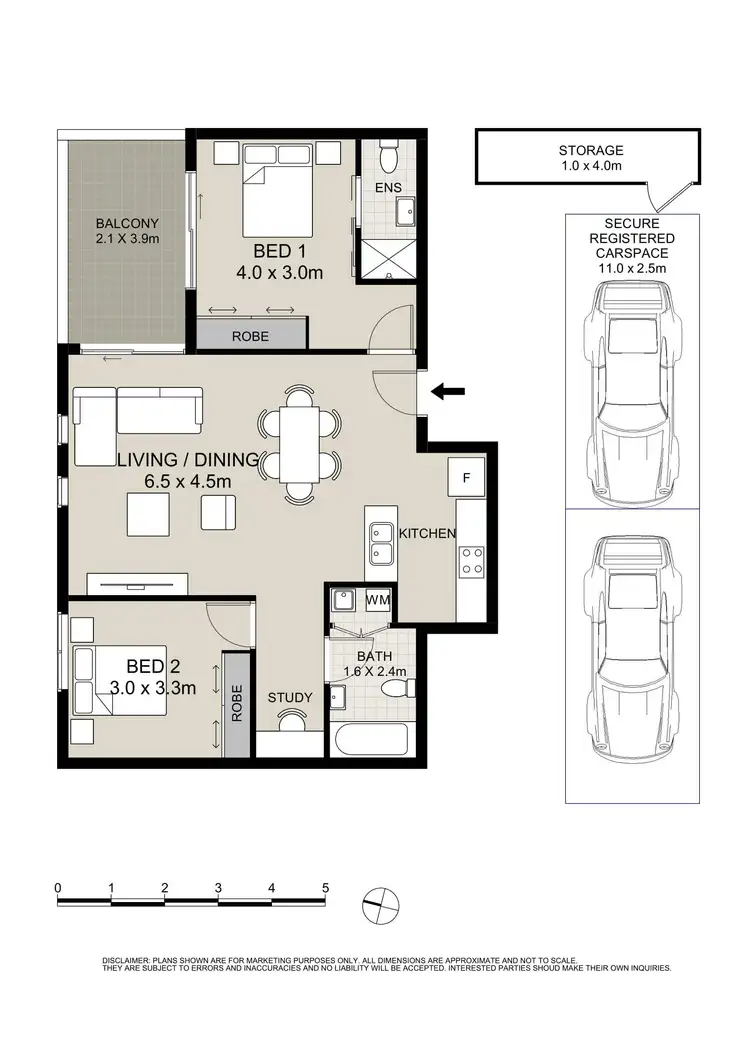 Floorplan of Homely apartment listing, 302/75-83 Second Avenue, Campsie NSW 2194