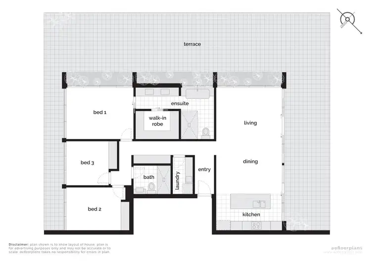 Floorplan of Homely apartment listing, 25/12 Trevillian Quay, Kingston ACT 2604