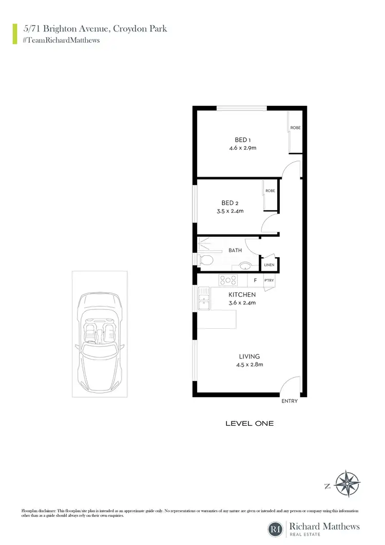 Floorplan of Homely apartment listing, 5/71 Brighton Avenue, Croydon Park NSW 2133