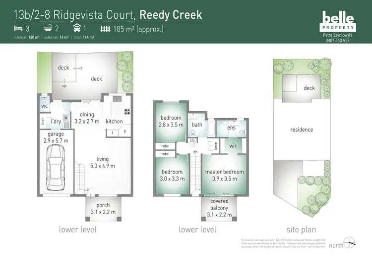 Floorplan of Homely townhouse listing, 13b/2-8 Ridgevista Court, Reedy Creek QLD 4227