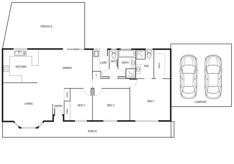 Floorplan of Homely house listing, 28 Barraclough Crescent, Monash ACT 2904
