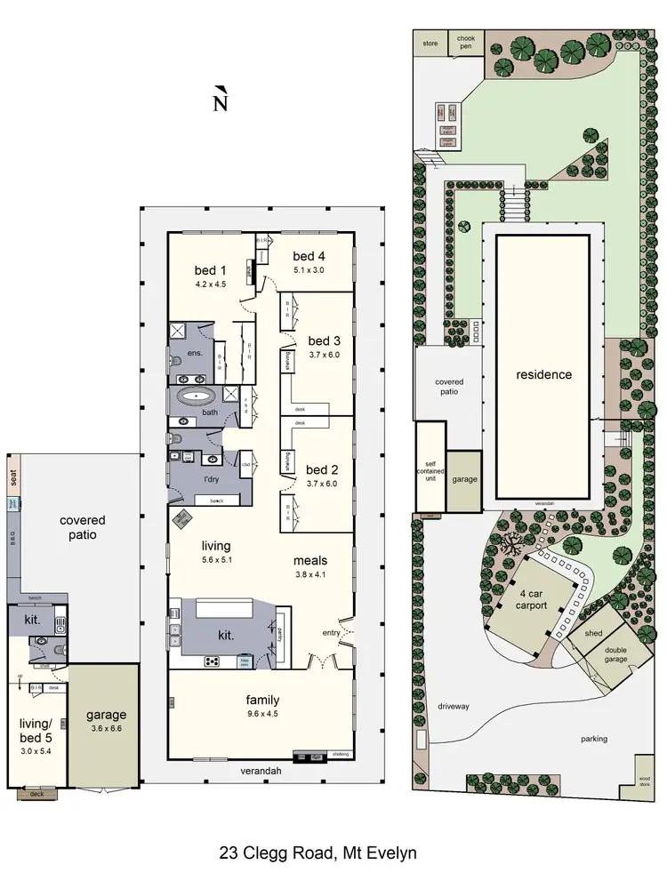 Floorplan of Homely house listing, 23 Clegg Road, Mount Evelyn VIC 3796
