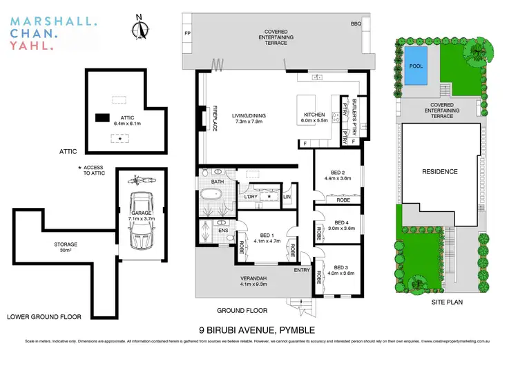 Floorplan of Homely house listing, 9 Birubi Avenue, Pymble NSW 2073