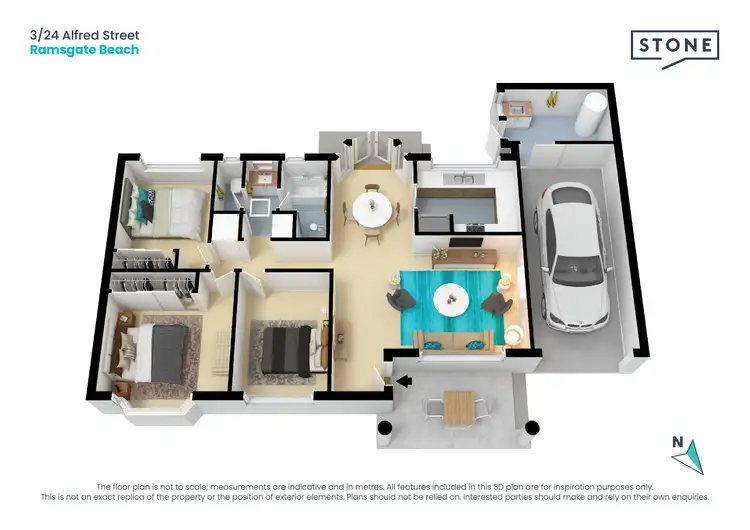 Floorplan of Homely villa listing, 3/24 Alfred Street, Ramsgate Beach NSW 2217