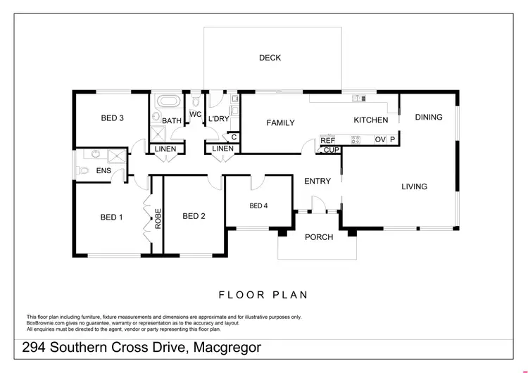 Floorplan of Homely house listing, 294 Southern Cross Drive, Macgregor ACT 2615