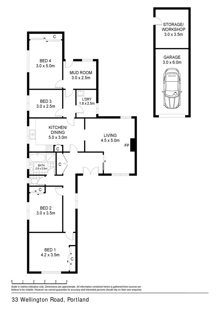 Floorplan of Homely house listing, 33 Wellington Road, Portland VIC 3305