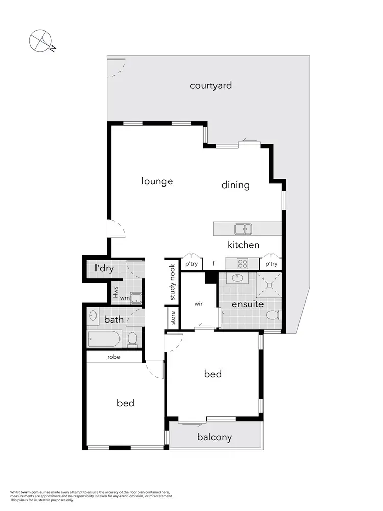 Floorplan of Homely apartment listing, 14/120 Athllon Drive, Greenway ACT 2900