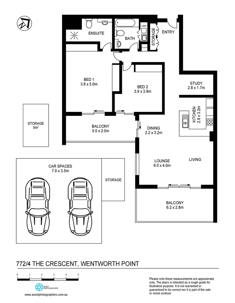Floorplan of Homely apartment listing, 772/4 The Crescent, Wentworth Point NSW 2127