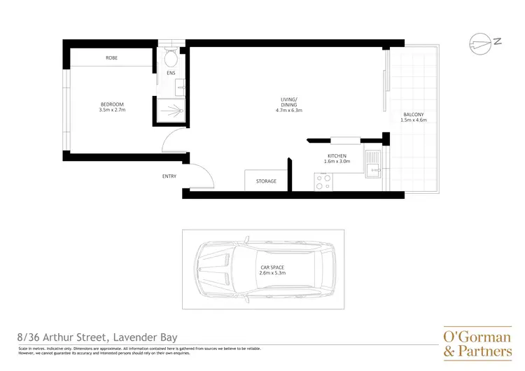 Floorplan of Homely apartment listing, 8/36 Arthur Street, Lavender Bay NSW 2060