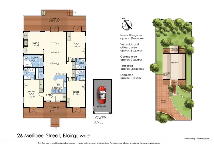 Floorplan of Homely house listing, 26 Melibee Street, Blairgowrie VIC 3942