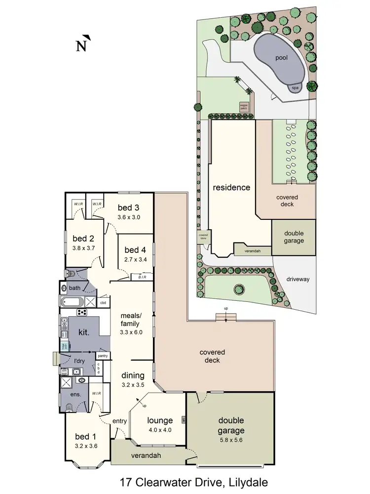 Floorplan of Homely house listing, 17 Clearwater Drive, Lilydale VIC 3140