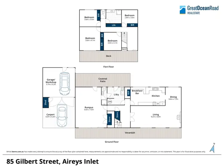 Floorplan of Homely house listing, 85 Gilbert Street, Aireys Inlet VIC 3231