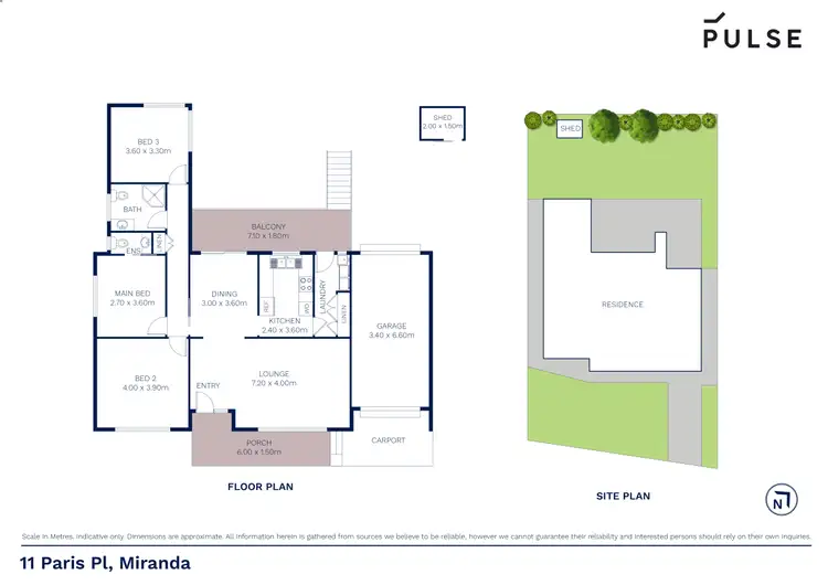 Floorplan of Homely house listing, 11 Paris Place, Miranda NSW 2228