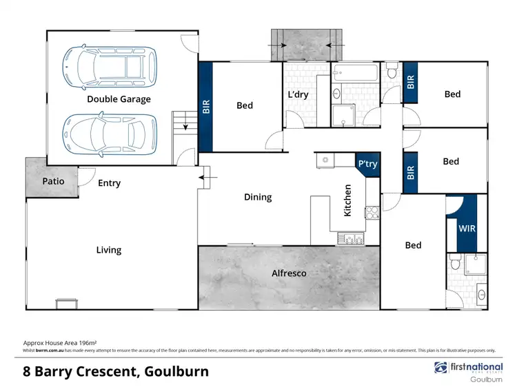 Floorplan of Homely house listing, 8 Barry Crescent, Goulburn NSW 2580