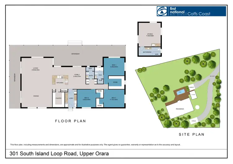 Floorplan of Homely rural property listing, 301 South Island Loop Road, Upper Orara NSW 2450