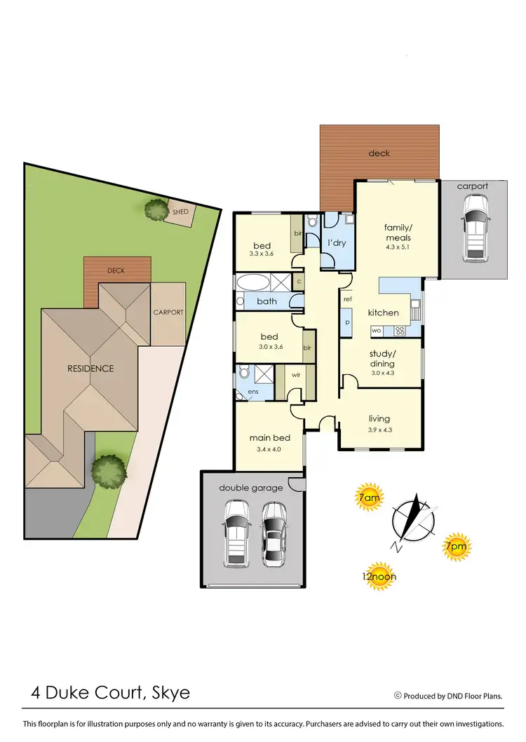 Floorplan of Homely house listing, 4 Duke Court, Skye VIC 3977