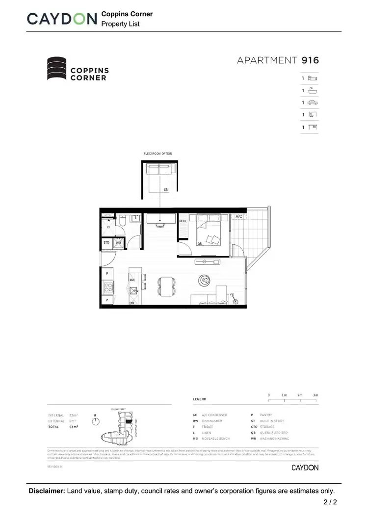 Floorplan of Homely apartment listing, 916/154 Cremorne Street, Cremorne VIC 3121