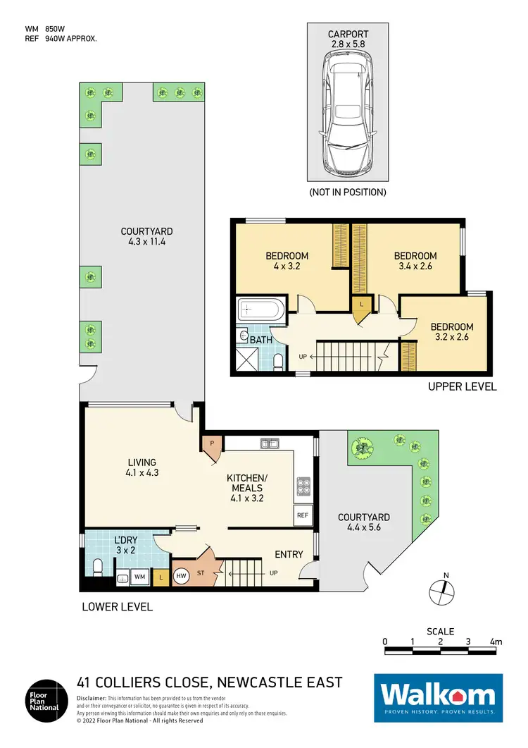 Floorplan of Homely townhouse listing, 41 Colliers Close, Newcastle East NSW 2300