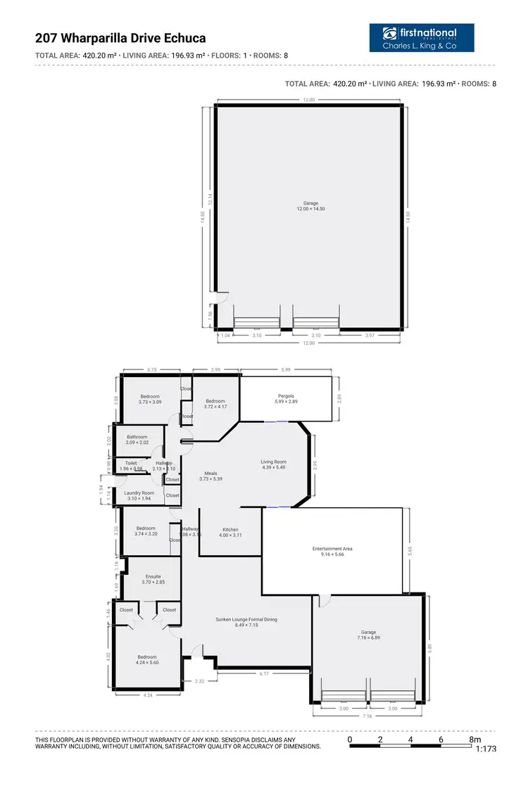 Floorplan of Homely house listing, 207 Wharparilla Drive, Echuca VIC 3564