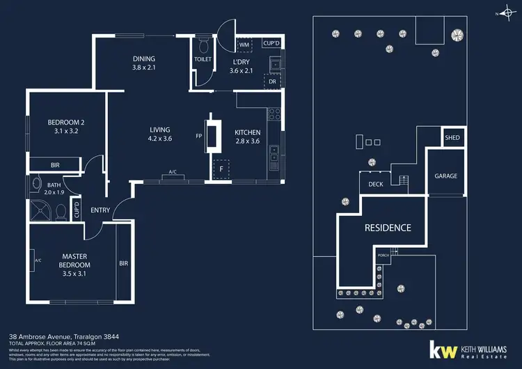 Floorplan of Homely house listing, 38 Ambrose Avenue, Traralgon VIC 3844