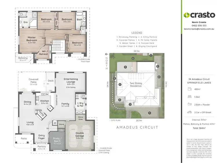 Floorplan of Homely house listing, 34 Amadeus Circuit, Springfield Lakes QLD 4300