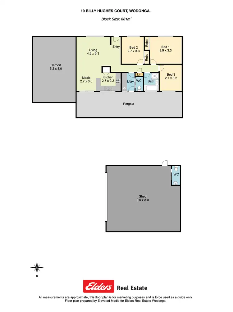 Floorplan of Homely house listing, 19 Billy Hughes Court, West Wodonga VIC 3690