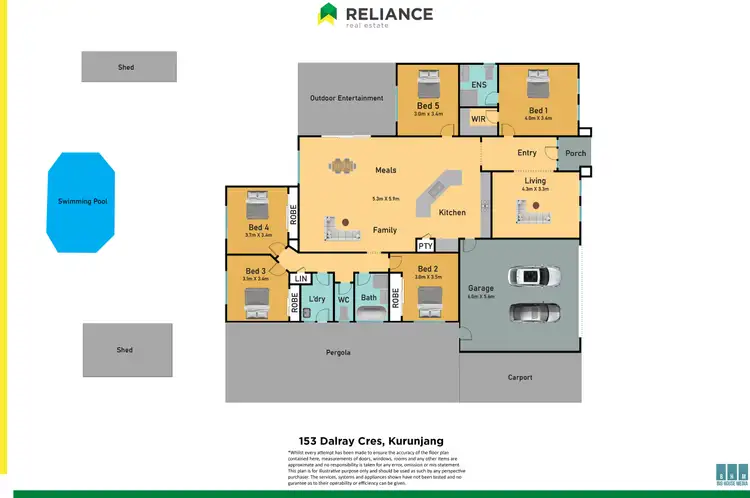 Floorplan of Homely house listing, 153 Dalray Crescent, Kurunjang VIC 3337