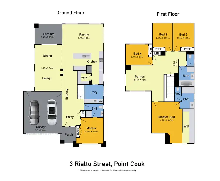 Floorplan of Homely house listing, 3 Rialto Street, Point Cook VIC 3030