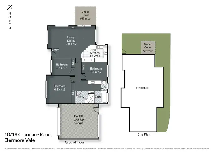 Floorplan of Homely villa listing, 10/18 Croudace Road, Elermore Vale NSW 2287