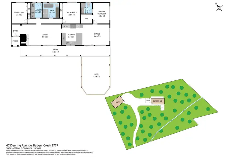 Floorplan of Homely house listing, 67 Deering Avenue, Healesville VIC 3777