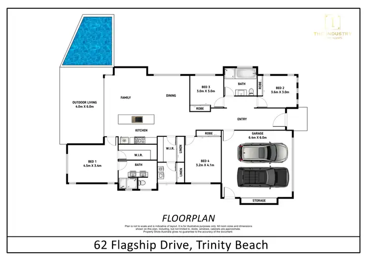 Floorplan of Homely house listing, 62 Flagship Drive, Trinity Beach QLD 4879