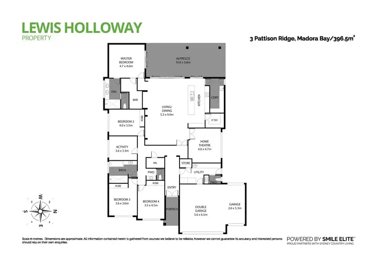 Floorplan of Homely house listing, 3 Pattison Ridge, Madora Bay WA 6210