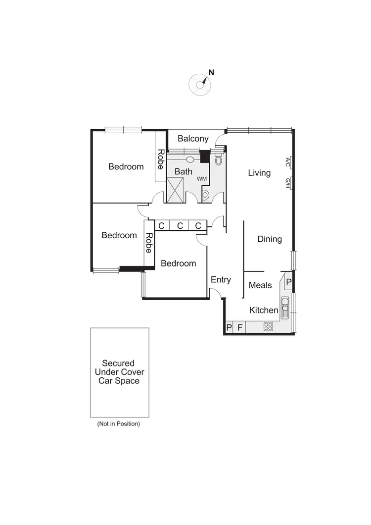 Floorplan of Homely apartment listing, 14/94 Tennyson Street, Elwood VIC 3184