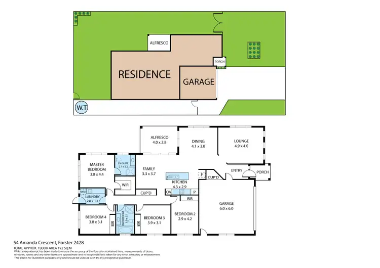 Floorplan of Homely house listing, 54 Amanda Crescent, Forster NSW 2428