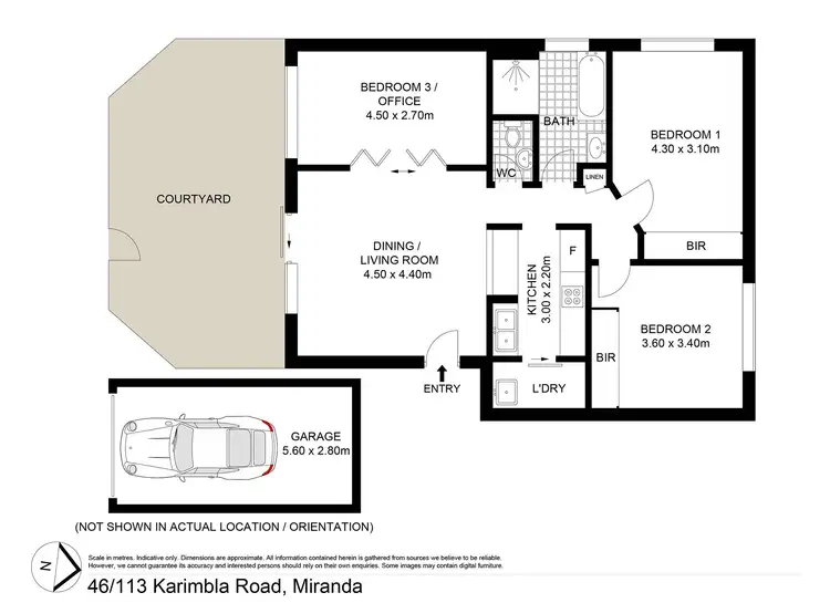 Floorplan of Homely apartment listing, 46/113-125 Karimbla Road, Miranda NSW 2228