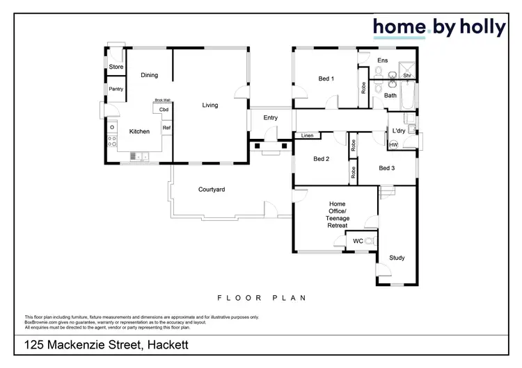 Floorplan of Homely house listing, 125 MacKenzie Street, Hackett ACT 2602