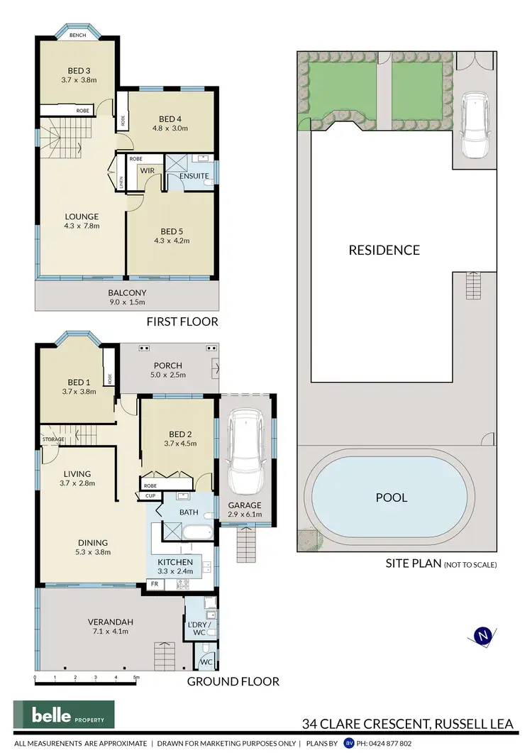 Floorplan of Homely house listing, 34 Clare Crescent, Russell Lea NSW 2046