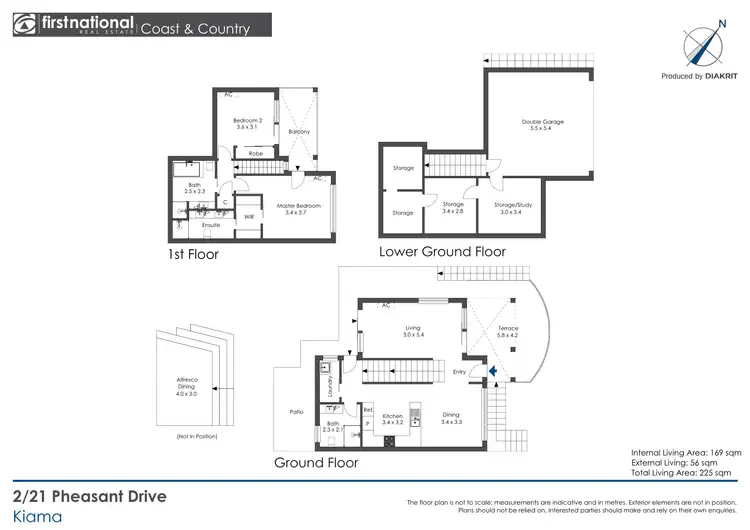 Floorplan of Homely semi-detached listing, 2/21 Pheasant Point Drive, Kiama NSW 2533