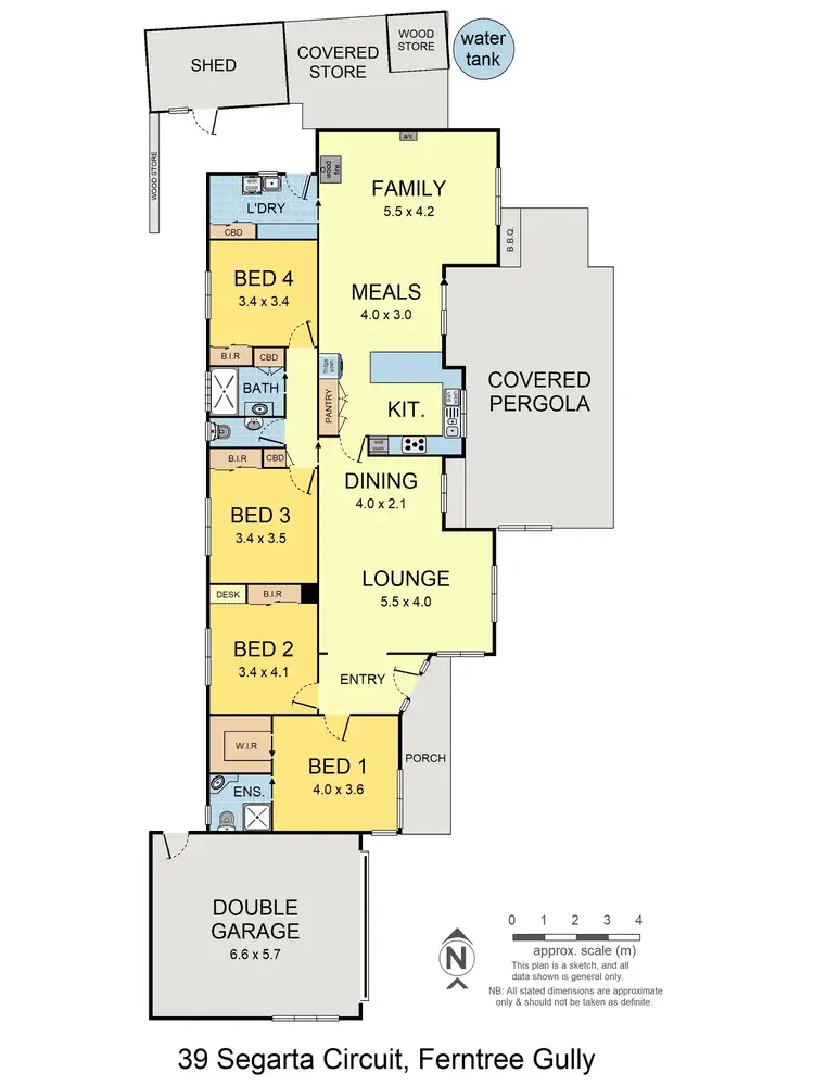 Floorplan of Homely house listing, 39 Segarta Circuit, Ferntree Gully VIC 3156