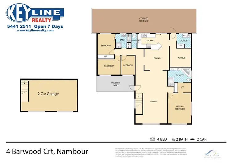 Floorplan of Homely house listing, 4 Barwood Court, Burnside QLD 4560