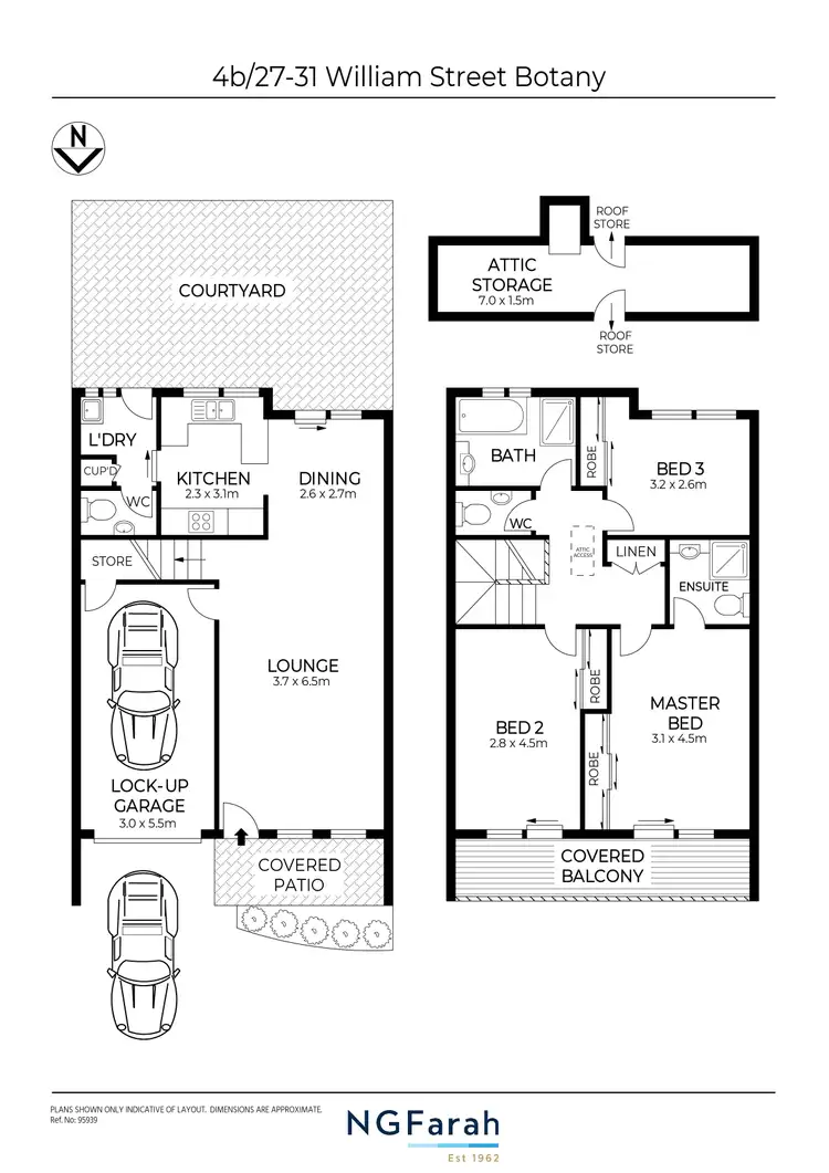 Floorplan of Homely townhouse listing, 4B/27-31 William Street, Botany NSW 2019