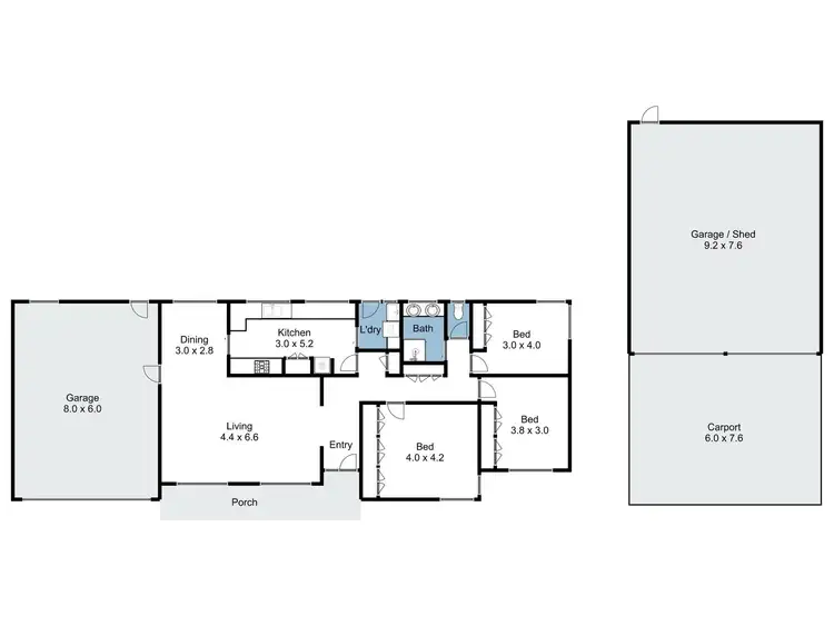 Floorplan of Homely rural property listing, 324 Euroa-Mansfield Road, Euroa VIC 3666